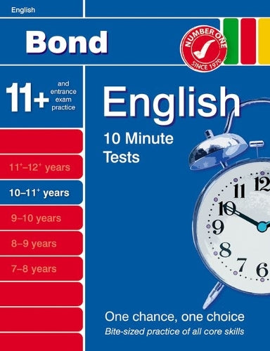 Bond 10 Minute Tests 10-11 Years
