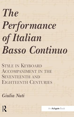 The Performance of Italian Basso Continuo