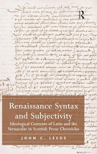 Renaissance Syntax and Subjectivity