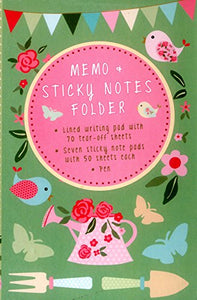 Memo & Sticky Notes Folder: Pretty Garden 