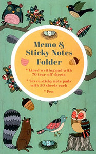 Memo & Sticky Notes Folder: Woodland Creatures 