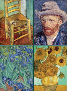Set of Four Magnetic Notepads: Van Gogh 