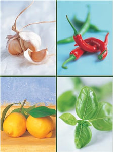 Set of Four Magnetic Notepads: Herbs 