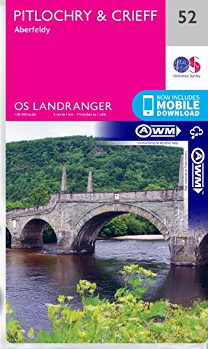 Landranger 52 ~ Pitlochry & Crieff (The Outstanding All Weather Map)