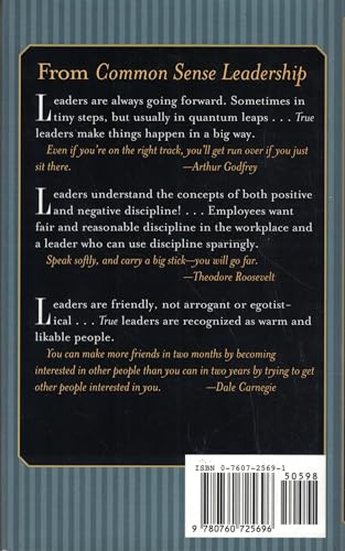 Common Sense Leadership A Handbook for Success as a Leader