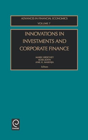 Innovations in Investments and Corporate Finance