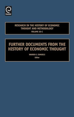 Further Documents from the History of Economic Thought