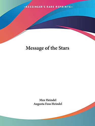 Message of the Stars (1922) cover