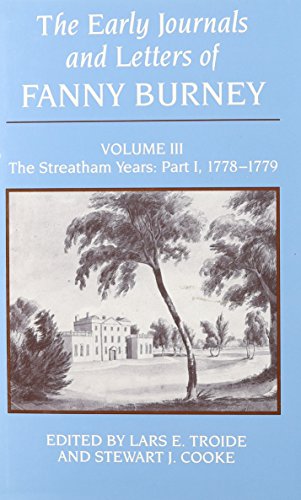 The Early Journals and Letters of Fanny Burney: Volume III cover