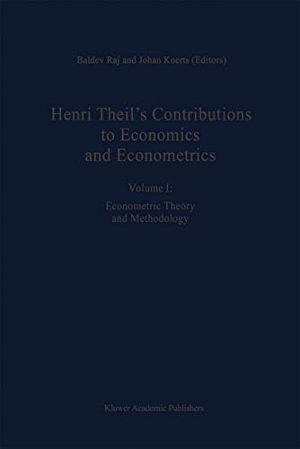 Henri Theils Contributions to Economics and Econometrics