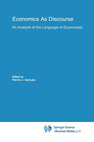 Economics As Discourse