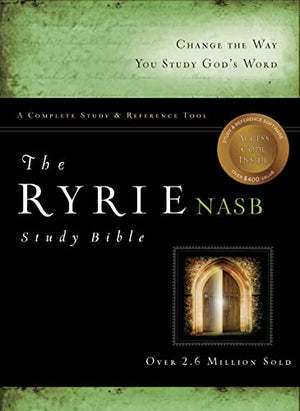NASB Ryrie Study Bible, Black Bonded Leather, Red Letter
