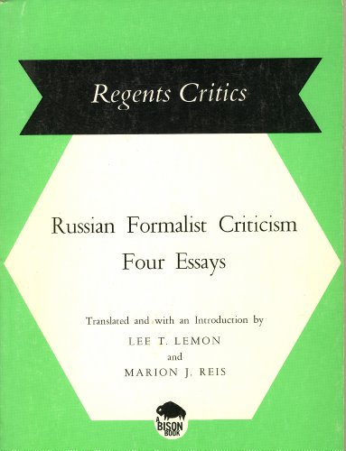 Russian Formalist Criticism