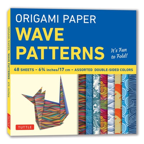 Origami Paper - Wave Patterns - 6 3/4 inch - 48 Sheets | Music at World ...
