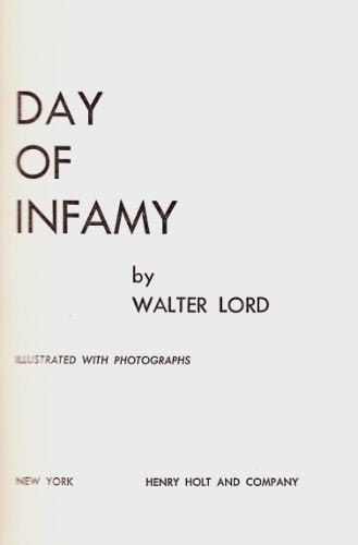 Day of Infamy, 60th Anniversary