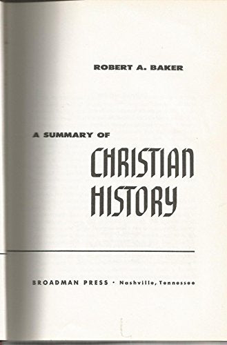 Summary of Christian History