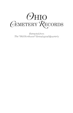 Ohio Cemetery Records