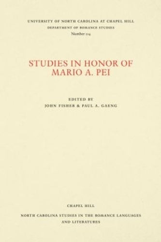 Studies in Honor of Mario a. Pei
