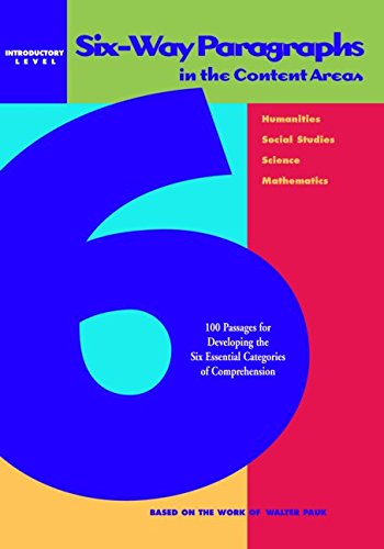 Six-Way Paragraphs in the Content Areas: Introductory