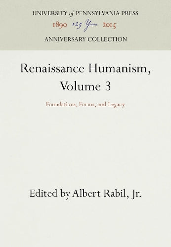 Renaissance Humanism, Volume 3 cover