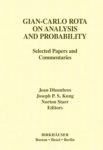 Gian-Carlo Rota on Analysis and Probability