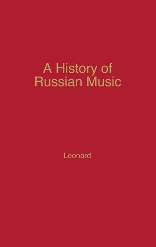 A History of Russian Music