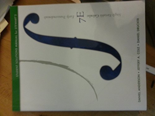 Student Solutions Manual, (Chapters 1-11) for Stewart's Single Variable ...