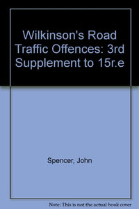 Wilkinson's Road Traffic Offences 