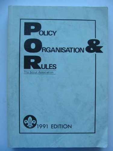 Policy, Organization and Rules of the Scout Association cover