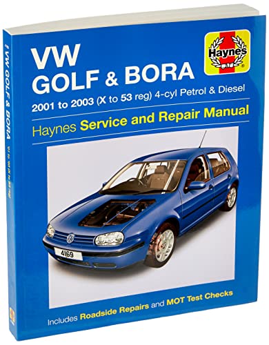 VW Golf & Bora 4-cyl Petrol & Diesel (01 - 03) Haynes Repair Manual