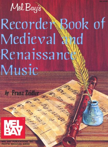 Recorder Book Of Medieval And Renaissance Music