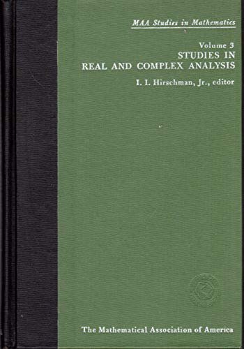 Studies in Real and Complex Analysis
