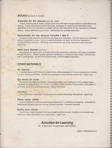 Activities for the Al Abacus
