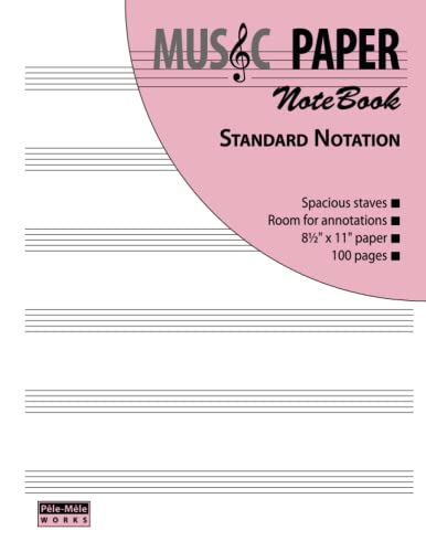 MUSIC PAPER NoteBook - Standard Notation