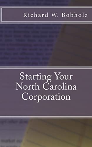 Starting Your North Carolina Corporation cover art