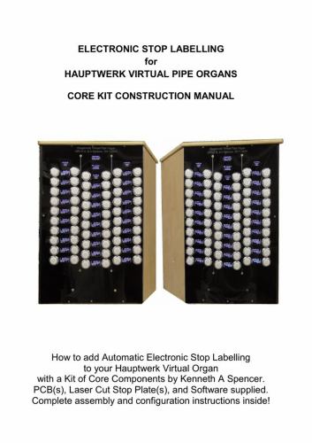 Electronic Labelling for Hauptwerk Organs cover