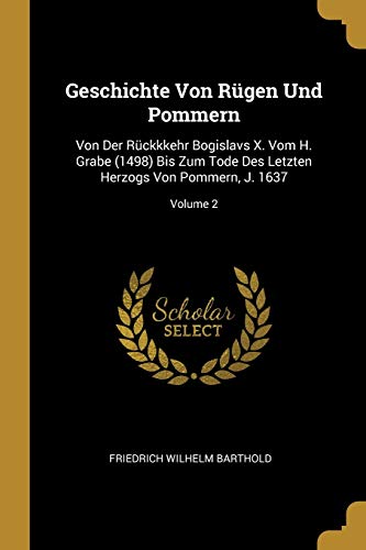 Geschichte Von Rügen Und Pommern cover