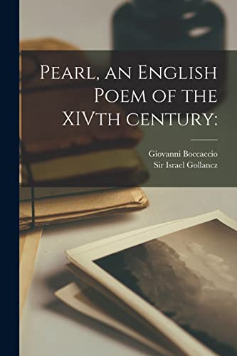 Pearl, an English Poem of the XIVth Century cover