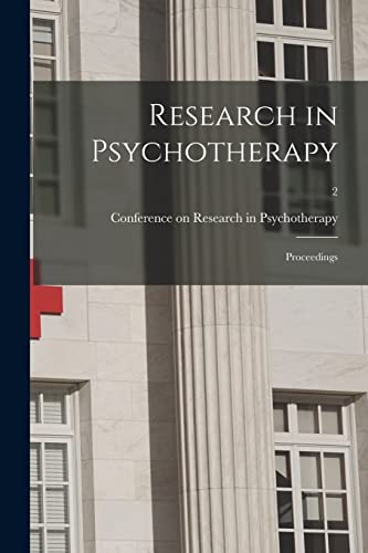 Research in Psychotherapy; Proceedings; 2