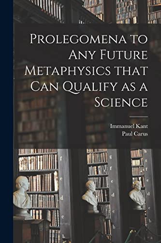 Prolegomena to Any Future Metaphysics That Can Qualify as a Science cover