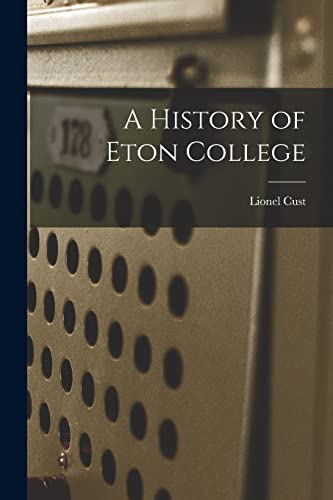 A History of Eton College cover