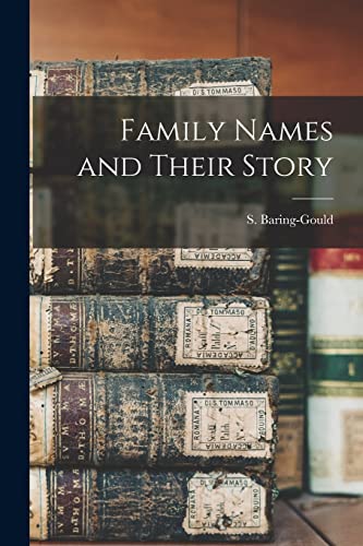 Family Names and Their Story cover