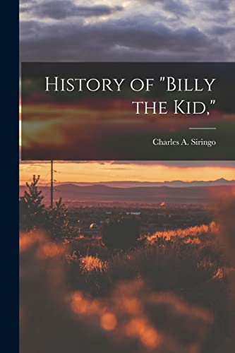 History of Billy the Kid, cover