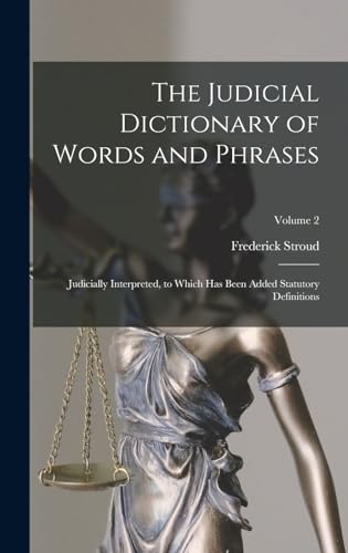 The Judicial Dictionary of Words and Phrases cover