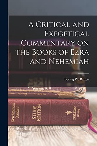 A Critical and Exegetical Commentary on the Books of Ezra and Nehemiah cover