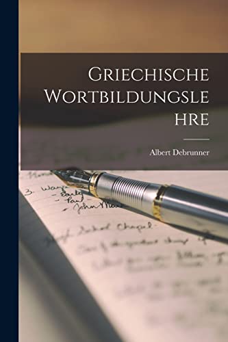 Griechische Wortbildungslehre cover