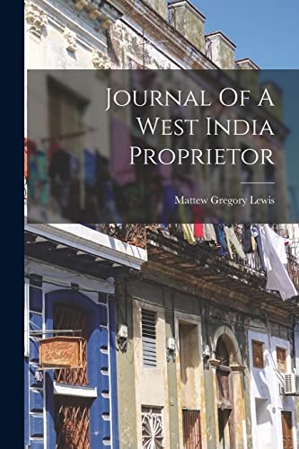Journal Of A West India Proprietor cover