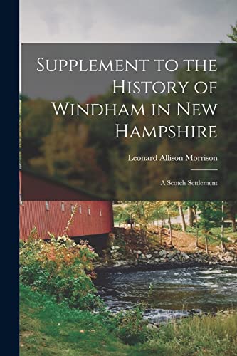 Supplement to the History of Windham in New Hampshire cover