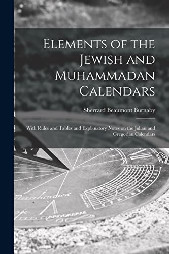 Elements of the Jewish and Muhammadan Calendars cover