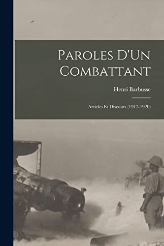 Paroles D'Un Combattant cover